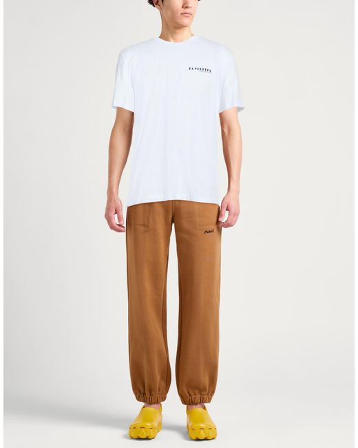 MSGM White T-Shirt Cotton for men