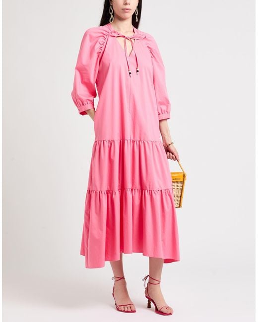 Boss Pink Midi Dress