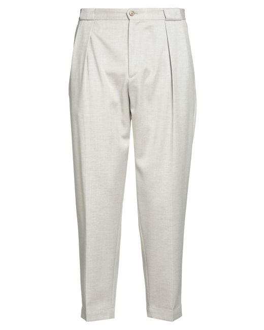Briglia 1949 White Pants Wool, Virgin Wool for men