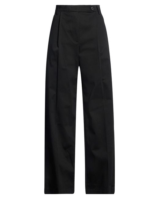 Department 5 Black Pants Cotton, Elastane