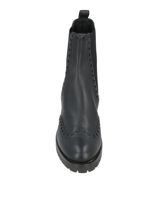 Santoni Black Ankle Boots
