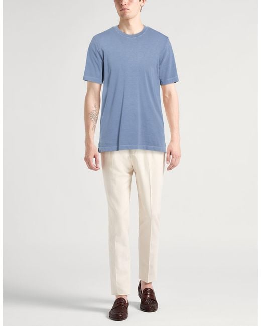 Canali Blue T-Shirt Cotton for men