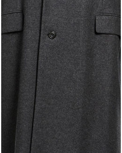 McQueen Gray Coat Wool for men