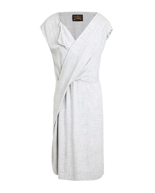 Vivienne Westwood White Midi Dress