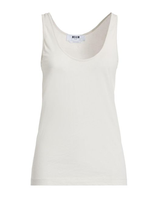 Camiseta De Tirantes MSGM de color White
