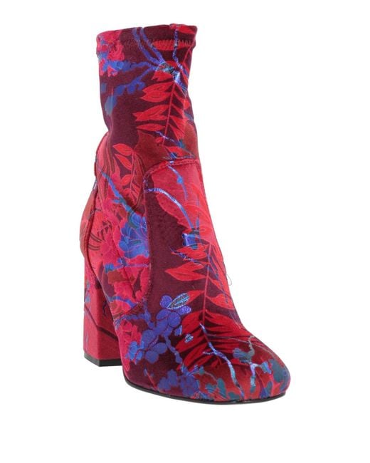 Pollini Purple Ankle Boots