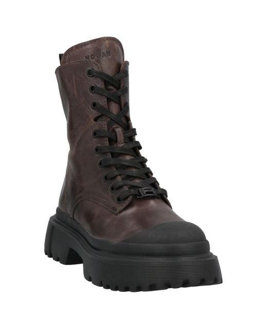Hogan Brown Ankle Boots