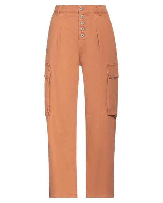 Please Orange Denim Trousers