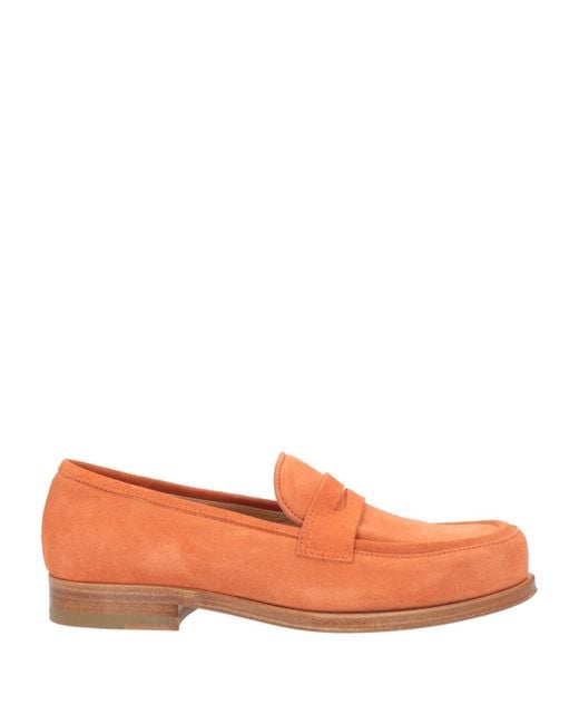 Sergio Rossi Orange Loafers Leather