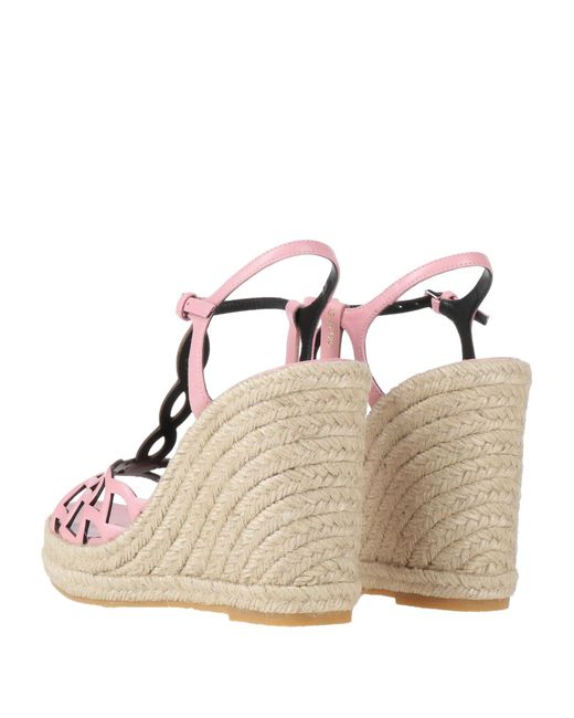 Sergio Rossi Pink Espadrilles