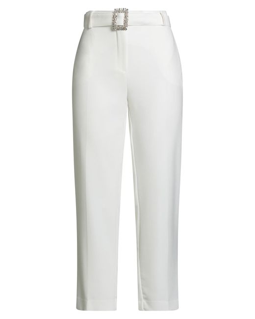 DOUBLE C White Pants Polyester, Elastane