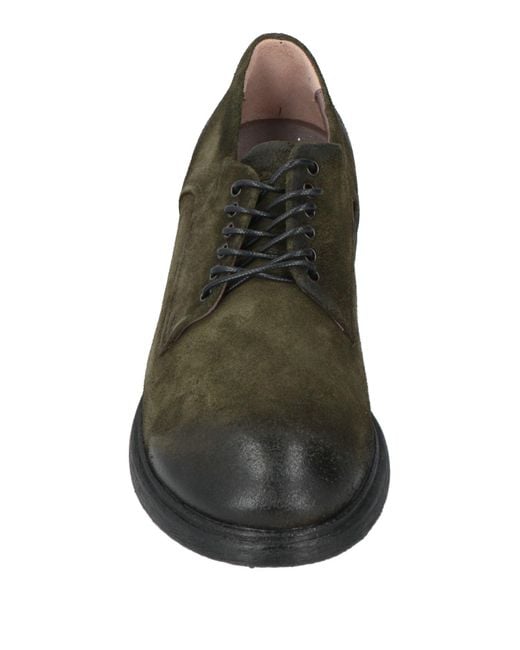 Mjus Brown Military Lace-Up Shoes Leather for men