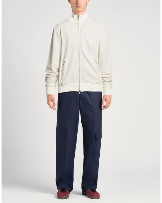 Eleventy White Platinum Ivory Sweatshirt Cotton, Polyethylene for men