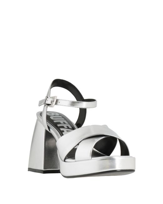 Buffalo White Sandals