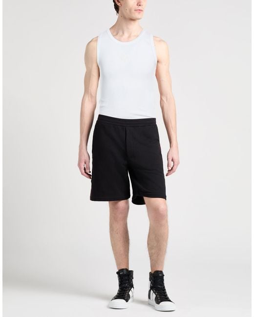 McQueen White Tank Top Cotton, Elastane for men