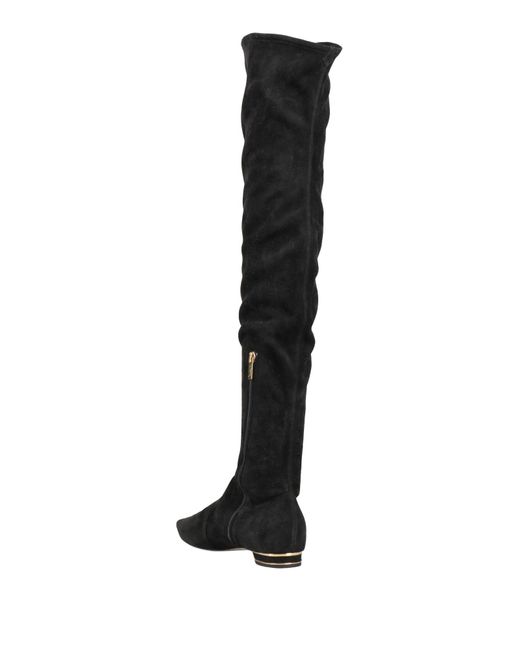 Rene Caovilla Black Boot Leather