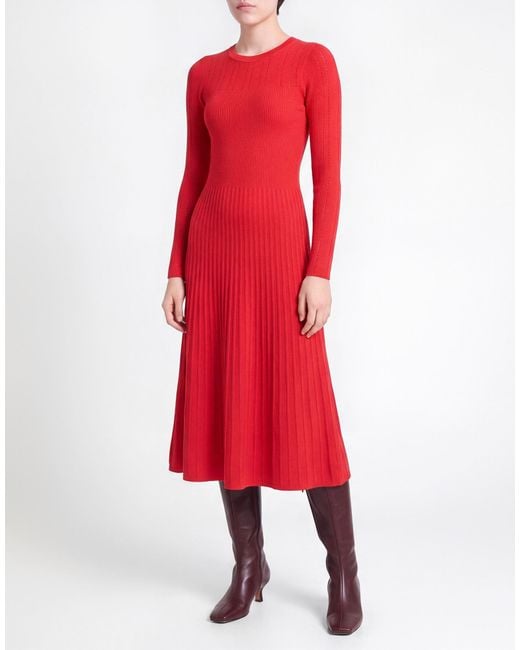 Veronica Beard Red Midi Dresses