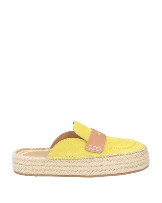 J.W. Anderson Yellow Espadrilles Calfskin
