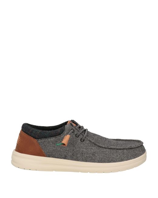Hey Dude Brown Lace-up Shoes for men