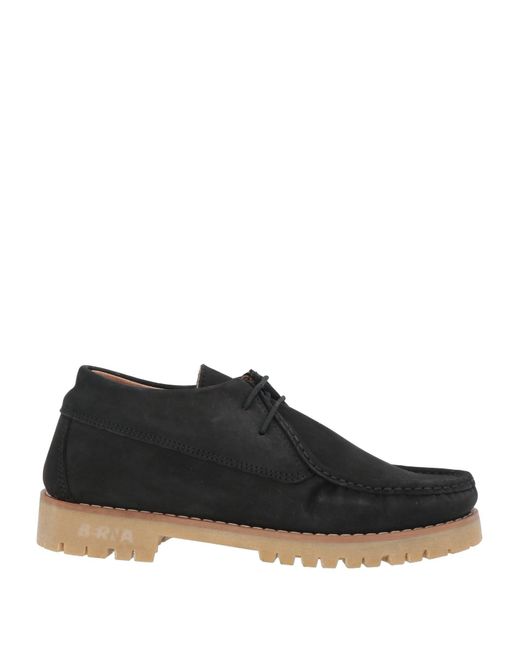 Berna Black Lace-Up Shoes Soft Leather for men