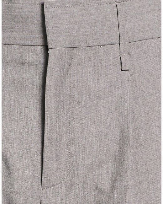 FEDERICO CINA Gray Pants Polyester, Viscose, Elastane
