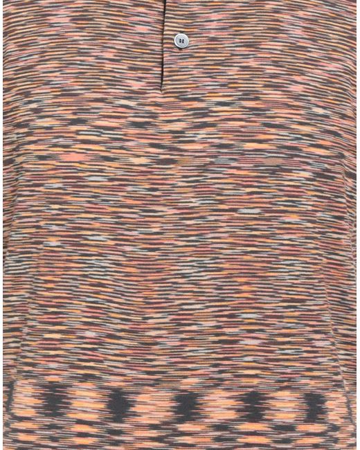Missoni Orange Polo Shirt Cotton for men