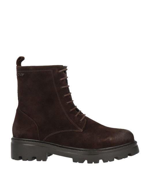 Osey Brown Ankle Boots Leather