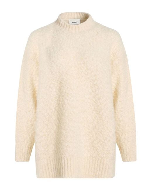 Isabel Marant White Turtleneck Alpaca Wool, Polyamide