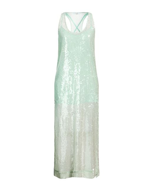 Relish Green Maxi Dress Polyester, Elastane