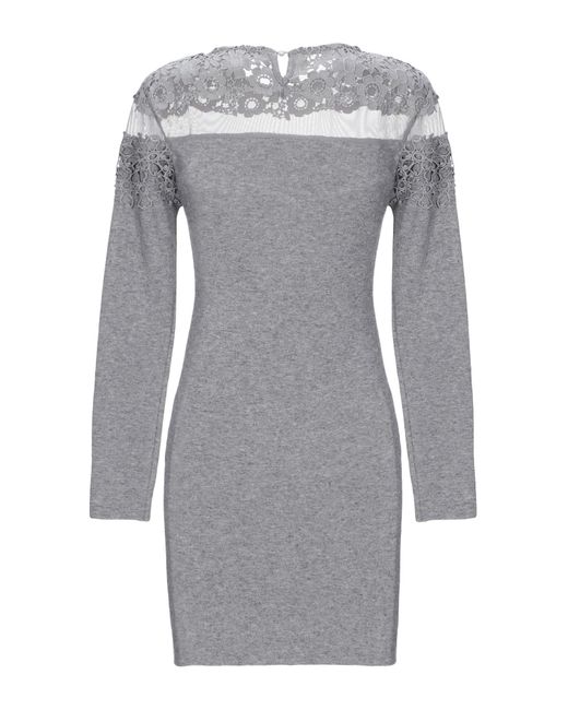 Cashmere Company Gray Mini Dress
