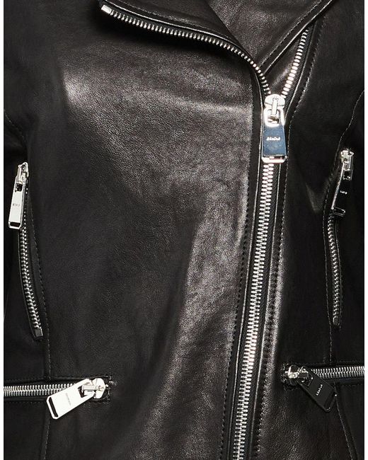 Dondup Black Jacket Lambskin