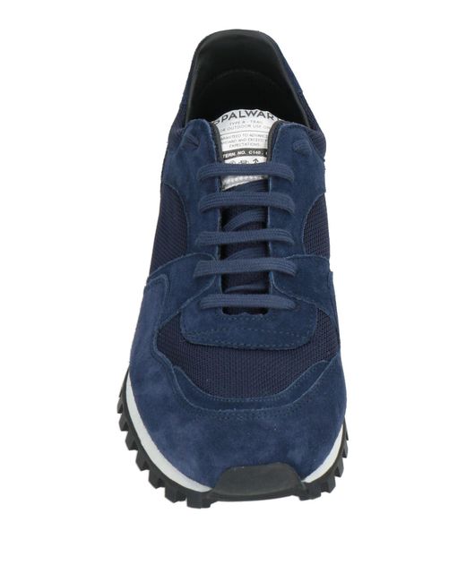 Spalwart Blue Midnight Sneakers Leather, Textile Fibers for men