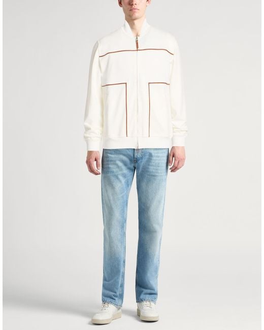 Brunello Cucinelli Natural Sweatshirt Cotton, Polyamide for men