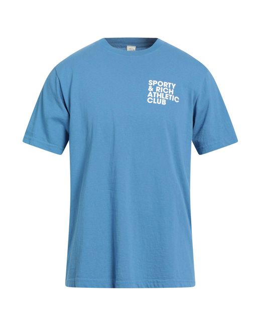 Sporty & Rich Blue T-shirt for men