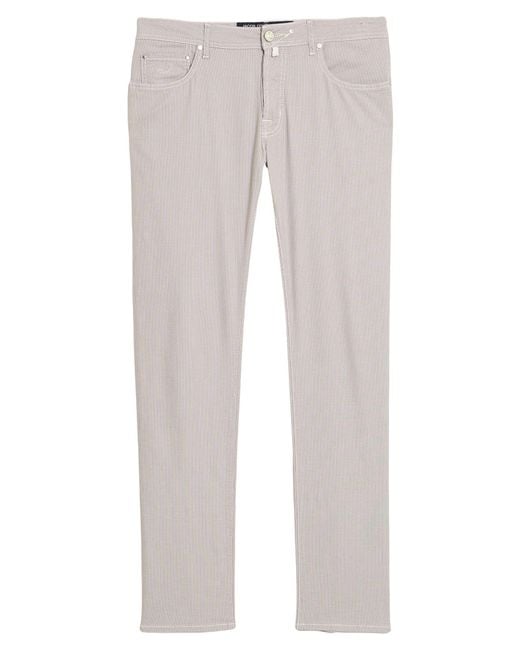 Jacob Cohen Gray Pants Cotton, Elastane for men