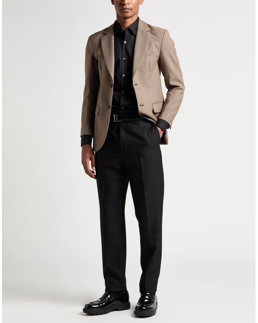 P.A.R.O.S.H. Brown Blazer Virgin Wool, Elastane for men