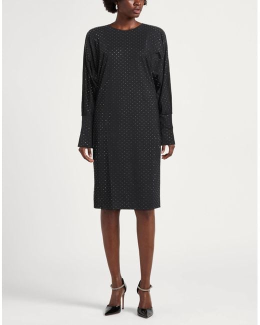 Fisico Black Midi Dress Polyamide, Elastane