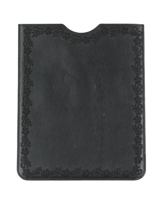 Red(v) Black Document Holder Leather for men