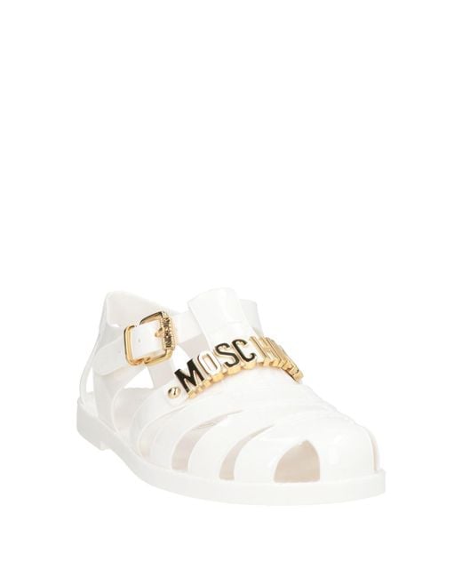 Moschino White Sandals