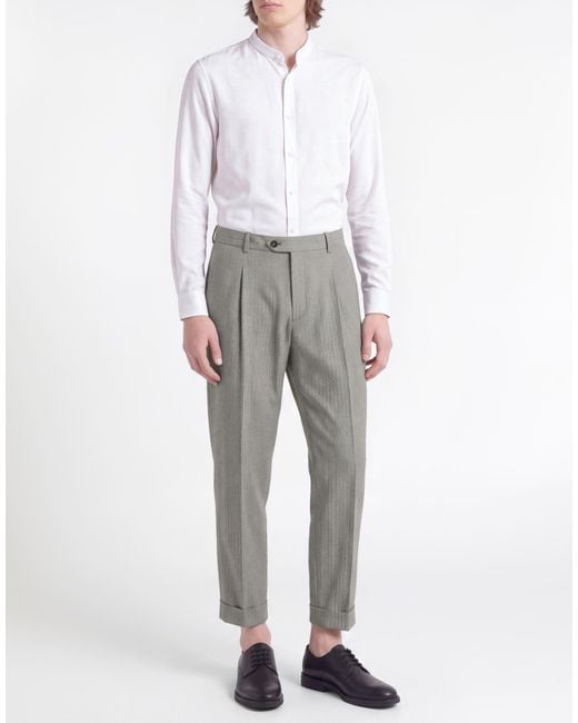 Circolo 1901 Gray Pants Cotton, Elastane for men