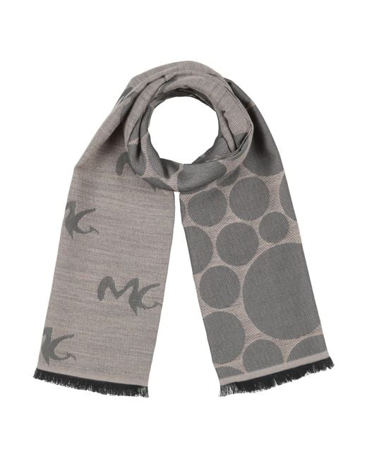 Manila Grace Gray Scarf Polyester, Acrylic, Wool, Viscose, Alpaca Wool