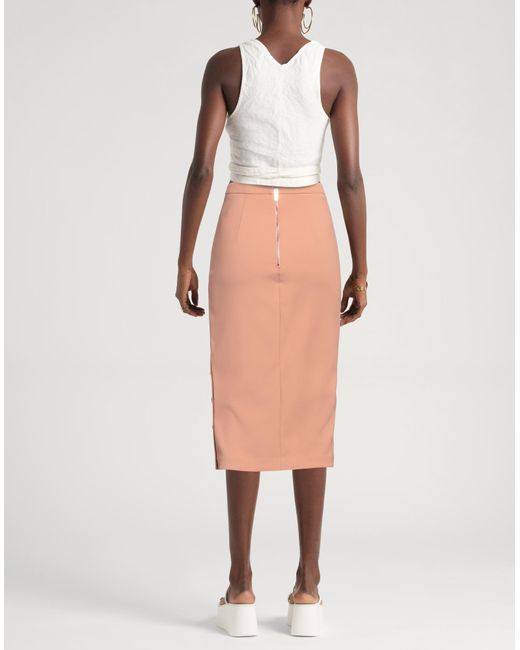 Elisabetta Franchi Orange Midi-Rock