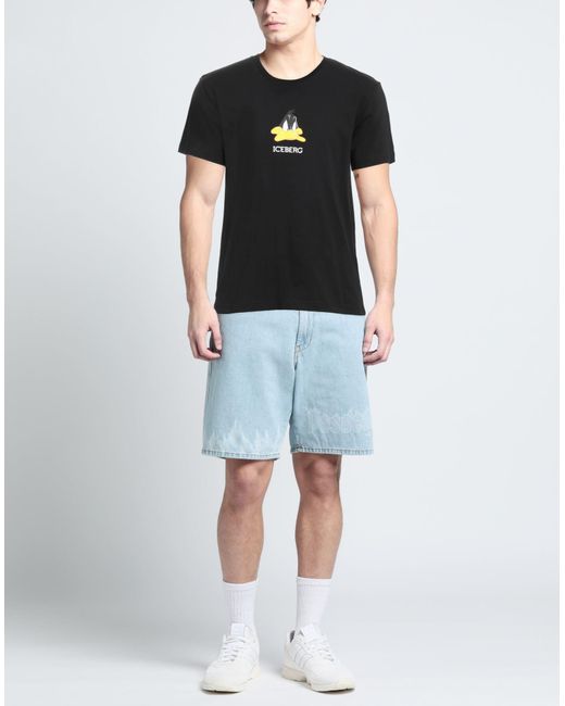 Camiseta Iceberg de hombre de color Black