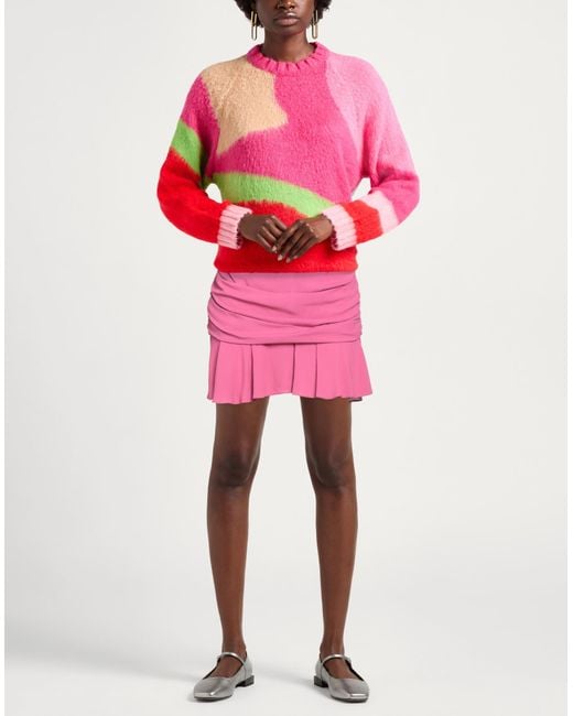 Patrizia Pepe Pink Fuchsia Mini Skirt Viscose