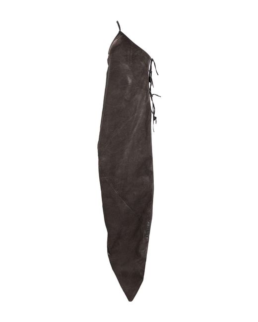 Rick Owens Gray Maxi Dress Cotton, Polyester, Rubber