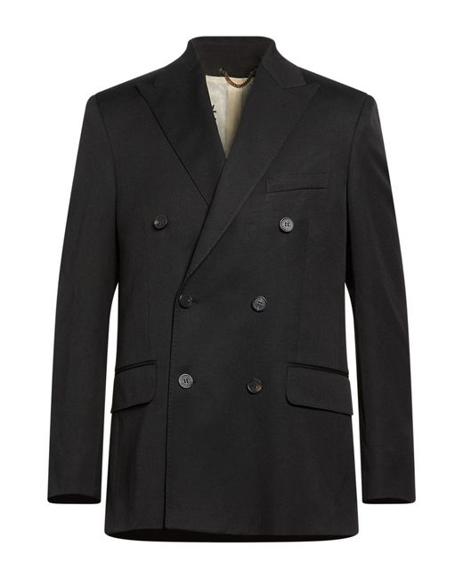 Golden Goose Deluxe Brand Black Blazer Virgin Wool for men