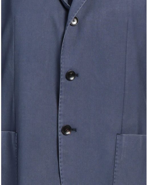 Luigi Bianchi Blue Blazer Virgin Wool for men