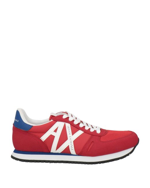 ARMANI EXCHANGE Red Trainers for men