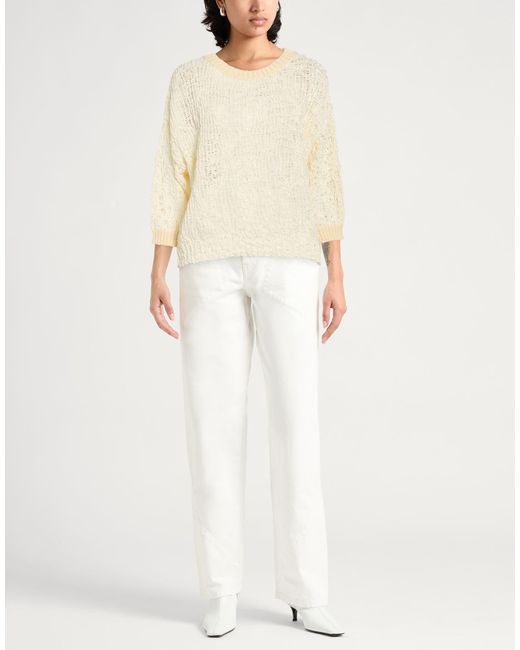 Peserico Natural Ivory Sweater Cotton, Viscose