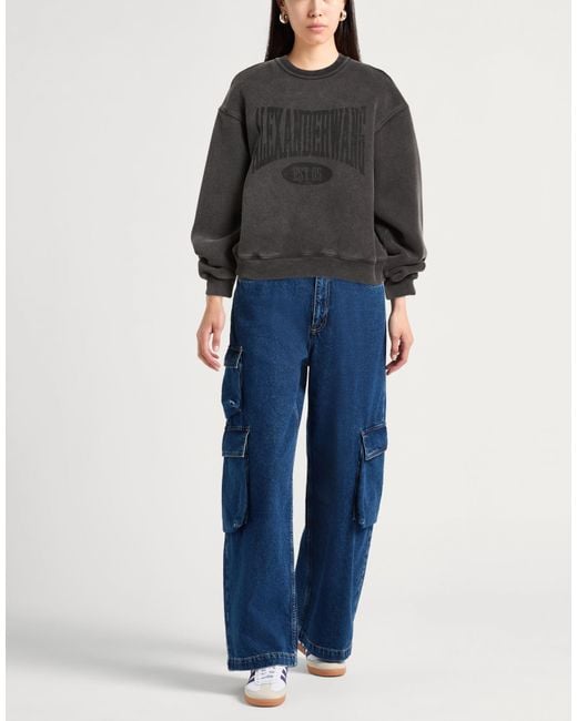T By Alexander Wang Gray Sweatshirt